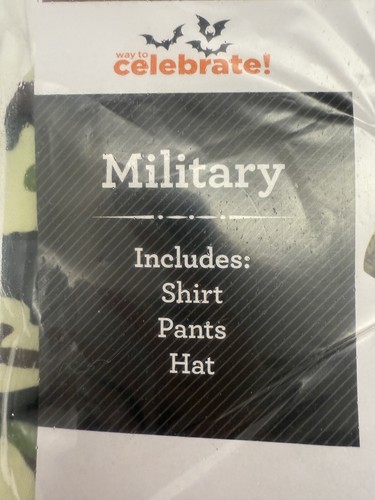 BOYS Celebrate MILITARY Halloween Party Costume Size Medium M 8 - Picture 2 of 5