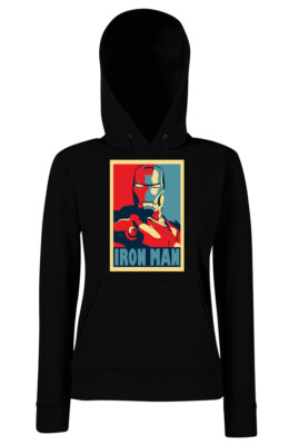 Youth Designz Damen Hoodie Ironman Popart Pullover Logo Thor Captain America Fun