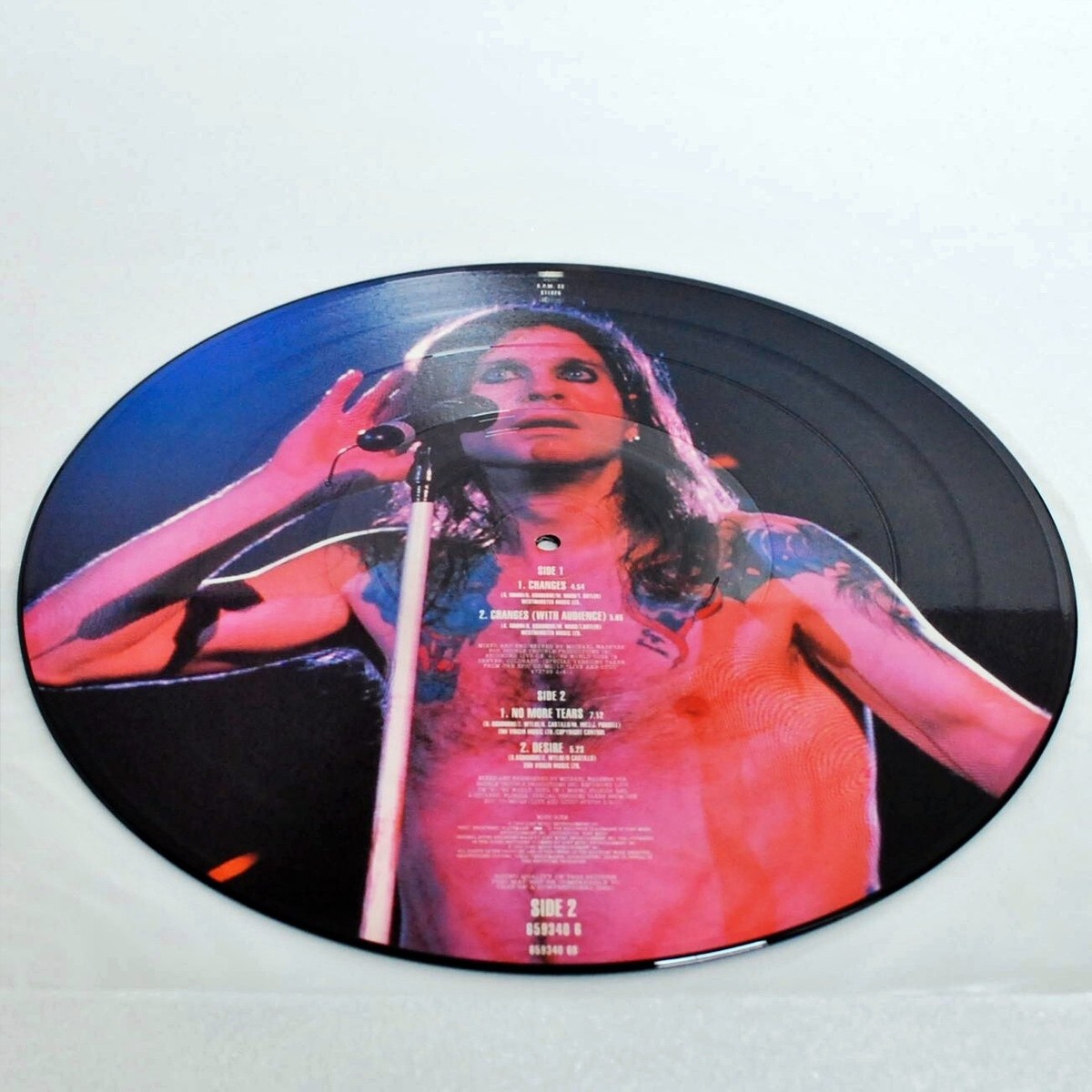 Ozzy Osbourne Changes Vinyl Record Picture Disc Hard Rock