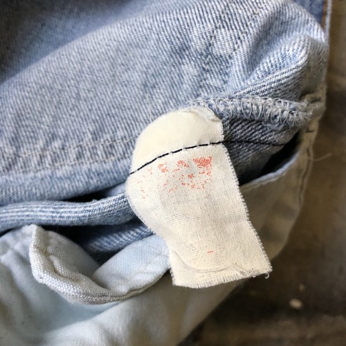Vintage 80s Levi’s 501 (Actual 33x30) Faded Whiskered Denim Jeans Made In USA - Picture 8 of 13