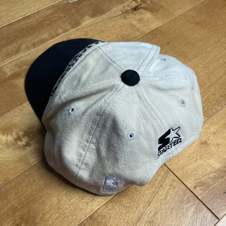 Vintage 1990s Chicago Bulls Starter Snapback Hat Retro Basketball Cap NBA Jordan Foto 3 de 4