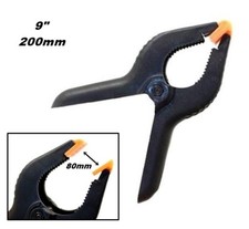 MORSETTO STRETTOIO PINZA A MOLLA IN PLASTICA da 9" - 200 mm APERTURA 80 mm