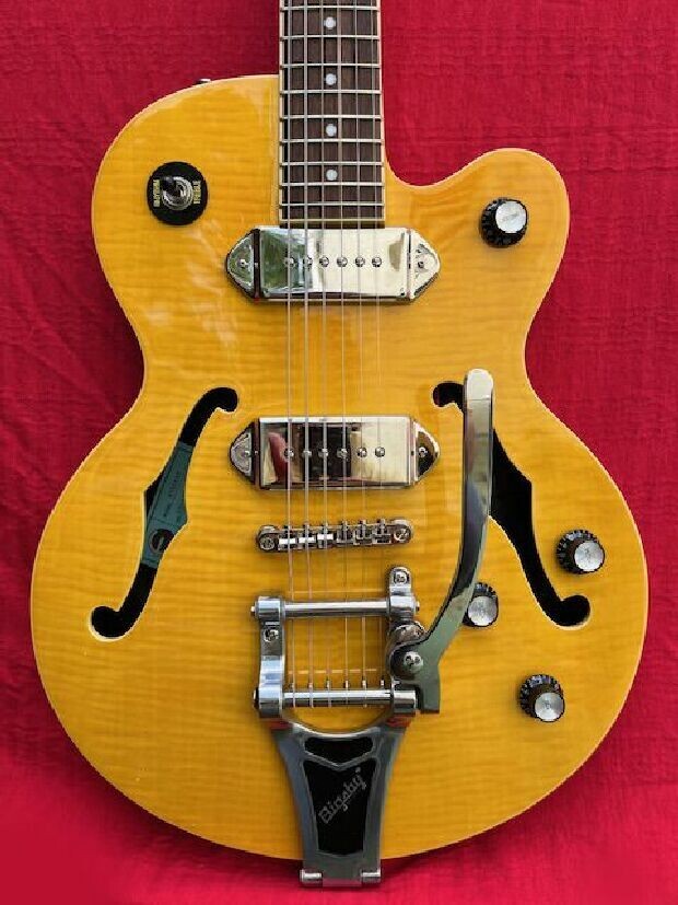 Epiphone Wildkat with Bigsby Antique Natural + Gig bag eBay
