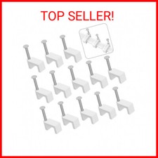 Cable Clips Cable Clamps Nail in Cable Clips 100 Pcs 8mm Flat Ethernet Cable Tac