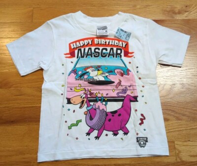 Vintage Cartoon Network Wacky Racing Youth M 90s Happy Birthday NASCAR Shirt NWT