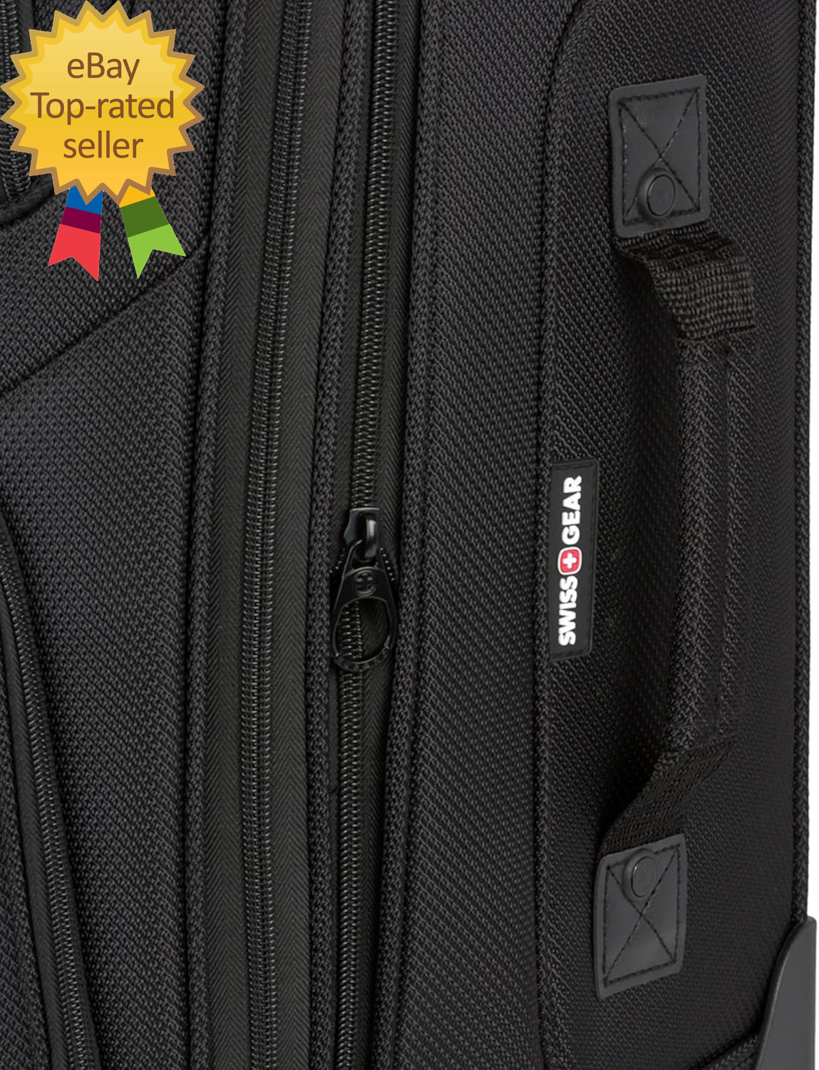Sion Softside Expandable Luggage, Black, Checked-Large 29-Inch