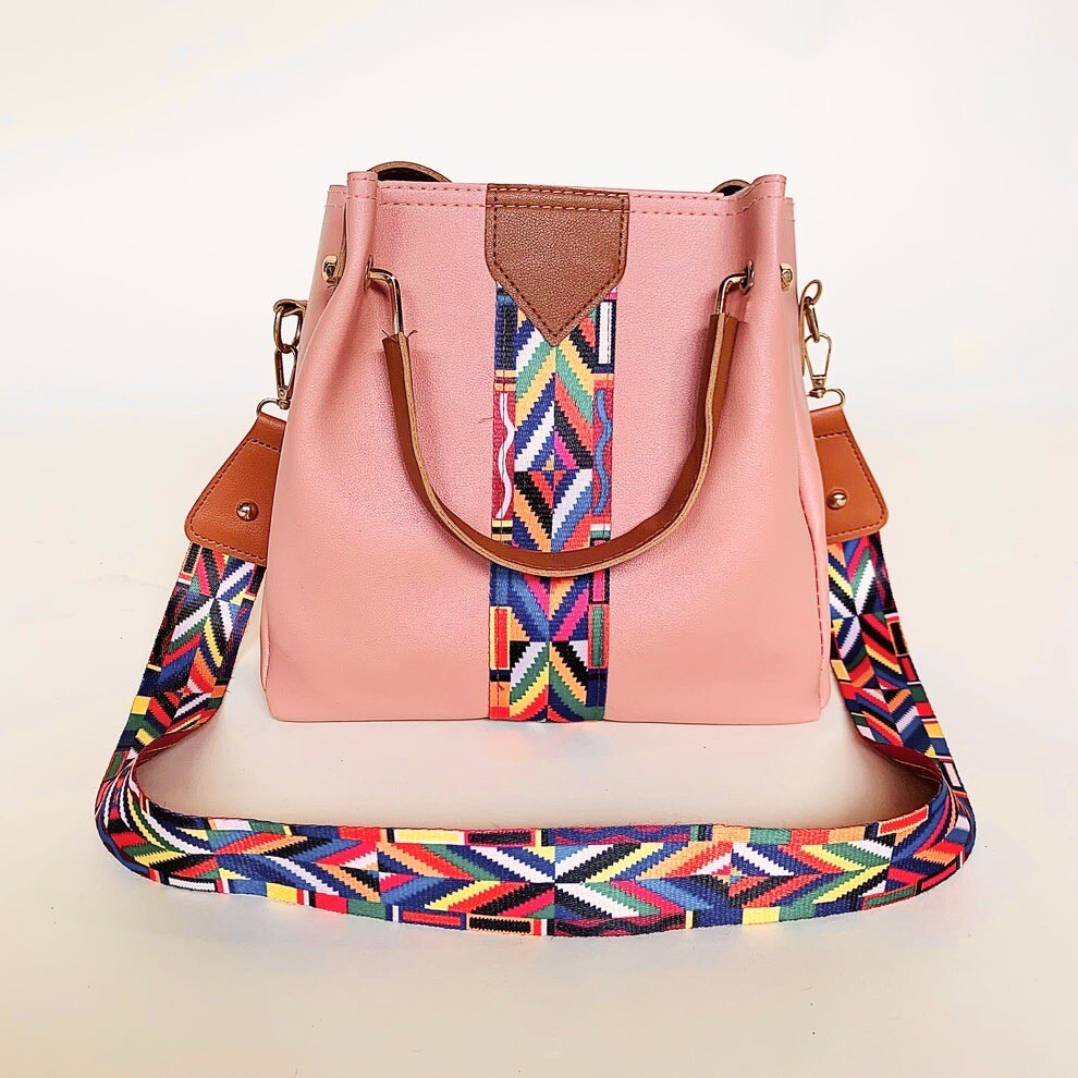 ★hai★ Laila Bag Pink MICHAEL Michael Kors Laila Small Signature Logo Satchel in