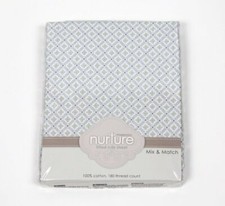 Imagination Nurture Gray Baby Fitted Crib Sheet NEW
