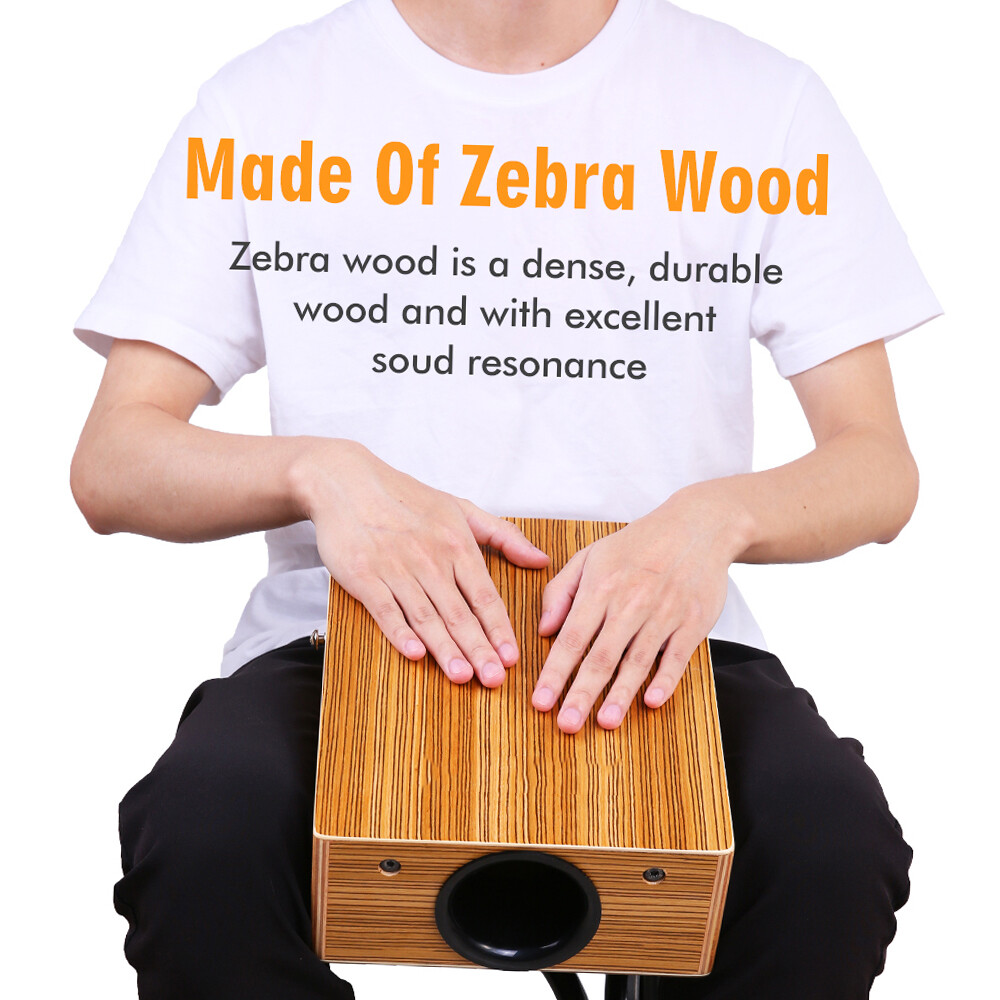 Portable Travel Cajon Box Drum Flat Hand Drum with Carry Bag O8D5 eBay