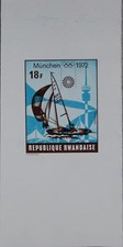 RWANDA RUANDA 1972 526 PROOF PROBE Olympics Olympia M&uuml;nchen Munich Segeln