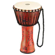 Meinl Rope Tuned Djembe with Goat Skin Head 10" Pharaoh's Script ULN