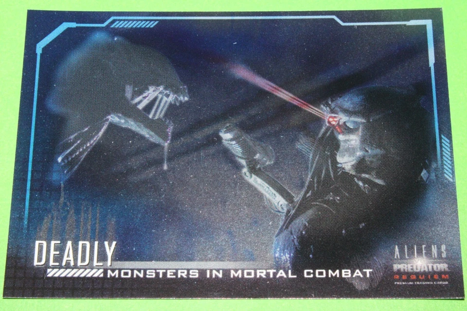 2007 Alien vs Predator REQUIEM AVP DEADLY FOIL BOX TOPPER 3 INSERT Card Set - Image 3 of 4