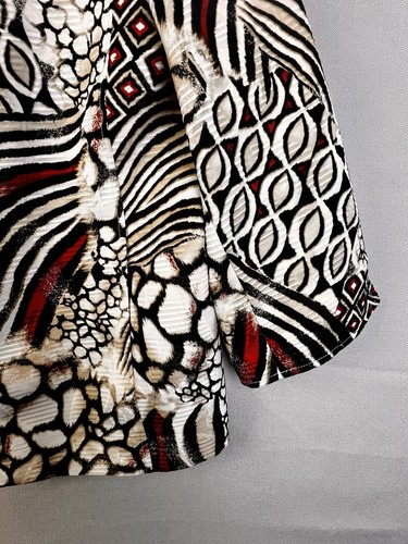 Veste Alfred Dunner femme 16 noir rouge art à porter doublée travail de bureau - Photo 3/10