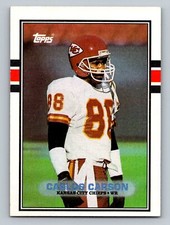 Carlos Carson 1989 Topps #355 Kansas City Chiefs Football Card
