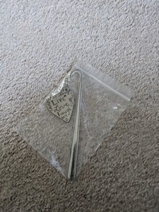 Live Love Laugh heart metal bookmark