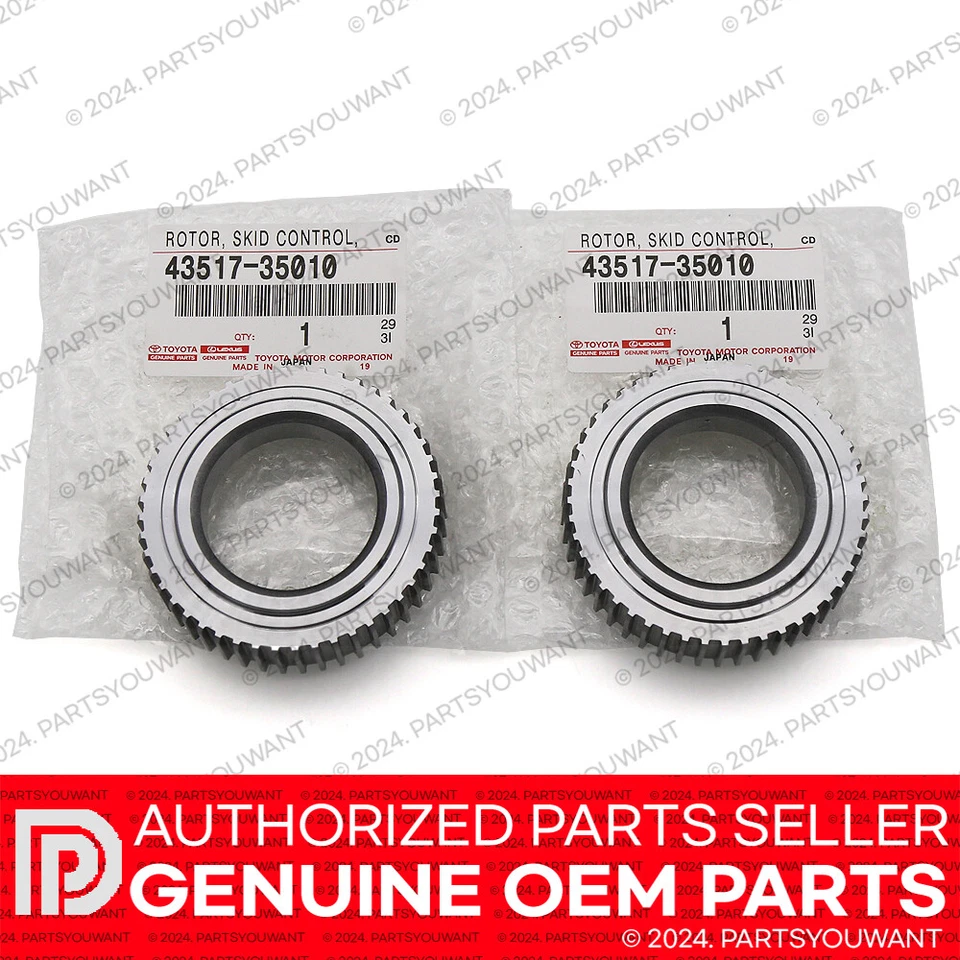 KIT de cojinete de rueda ABS trasero izquierdo + derecho OEM GENUINO Toyota 4Runner Tundra Tacoma Foto 4 de 4