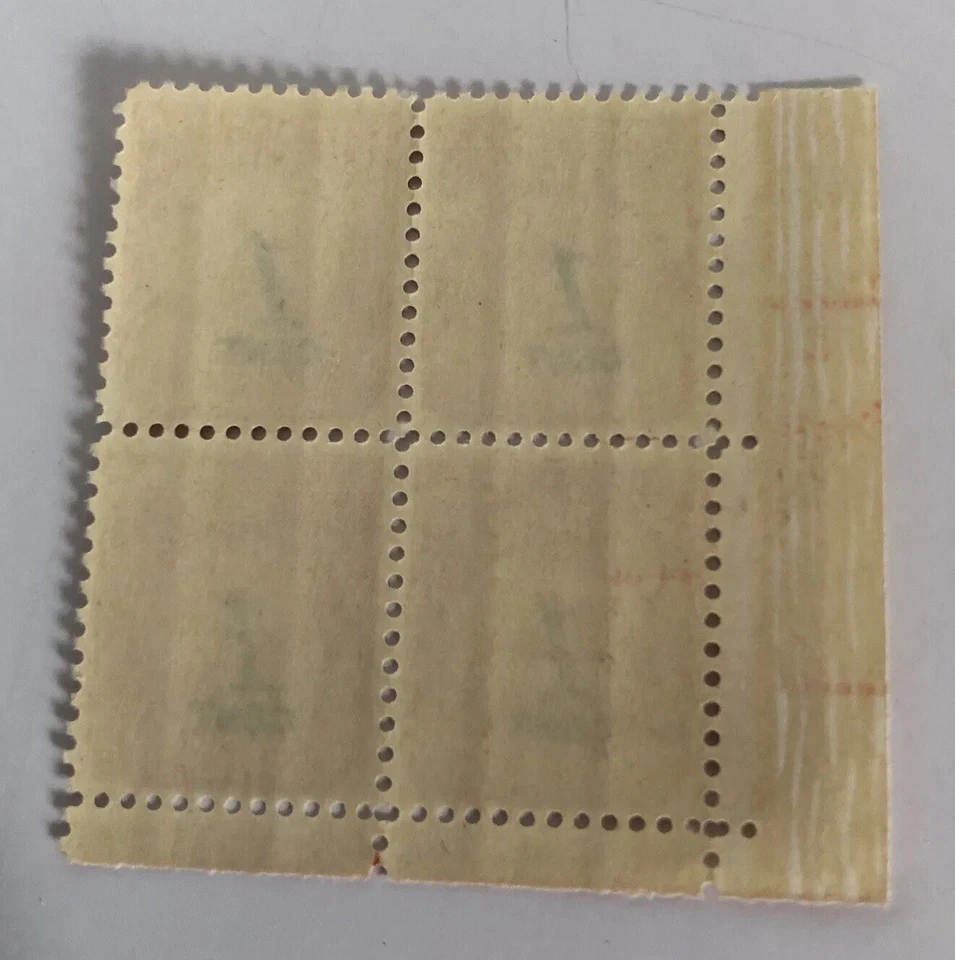 Vintage US 1 2 3 4 5 CENTS Carmine Rose Postage Due MNH Plate Blocks of 5 HTF - Image 4 of 4