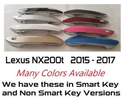 Custom Color & Chrome Door Handle Overlays 2015 - 2017 Lexus NX200t YOU PICK CLR