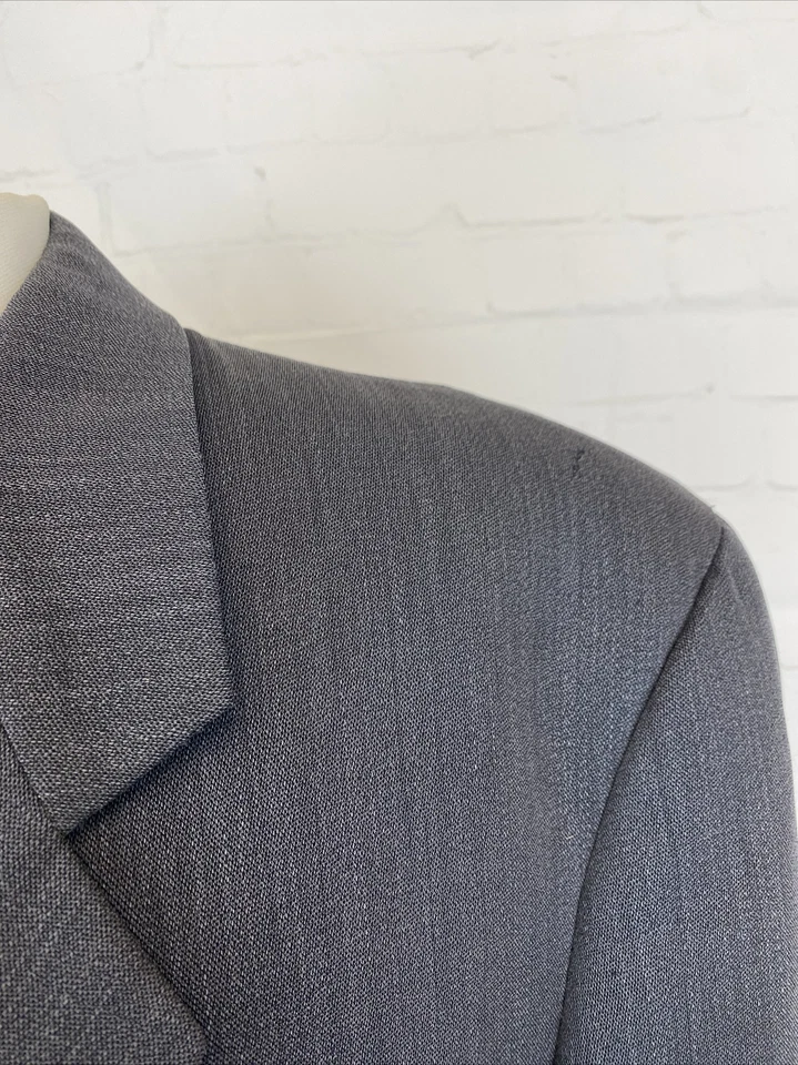 Mani Men's Gray Textured Wool Blend Suit 44L 35X28 $1,695 - Image 2 of 4