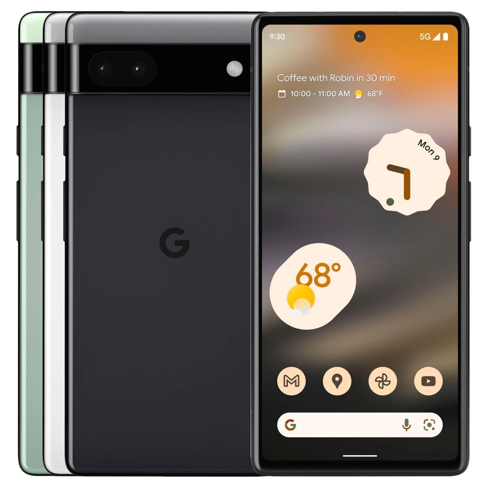 Google Pixel 6A 5G 128GB 6GB RAM GB17L (FACTORY UNLOCKED) 6.1" OLED