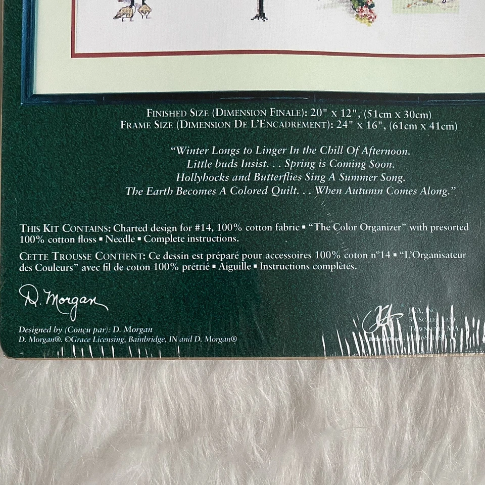 Elsa Williams Punto de Cruz Temporadas Siempre Cambiantes Kit Contado Naturaleza EE. UU. NUEVO Foto 4 de 4