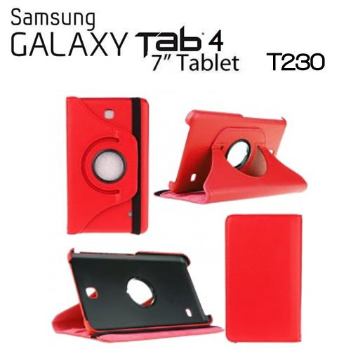 FUNDA PARA TABLET SAMSUNG GALAXY 4 T230 T235 GIRATORIA ROJO | eBay