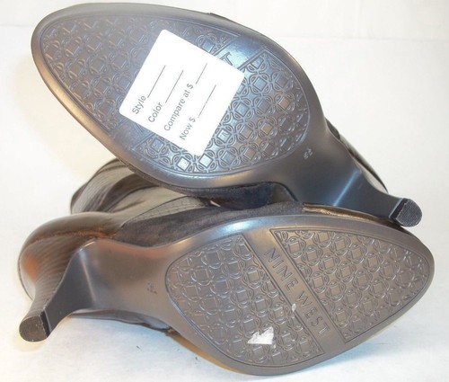 Stivaletti Nine West ALLYOURSO donna US 5,5 M pelle marrone scamosciata tacco 2819 - Foto 6 di 8