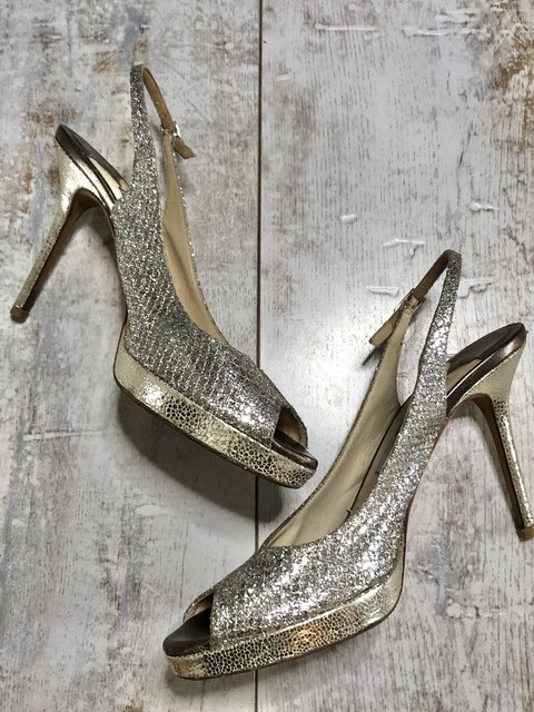 champagne slingback shoes