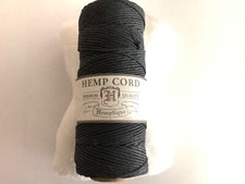 205FT Roll Of Black Natural Hemp Cord 1MM