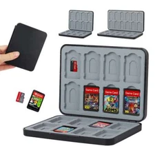 Game Card Case 24 Slot Storage Holder For Nintendo Switch Travel Carry Cover Box