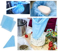 Blue Cheese Cloth Cone Food Straining Draining SLOW FOOD Milk Butter Mesh