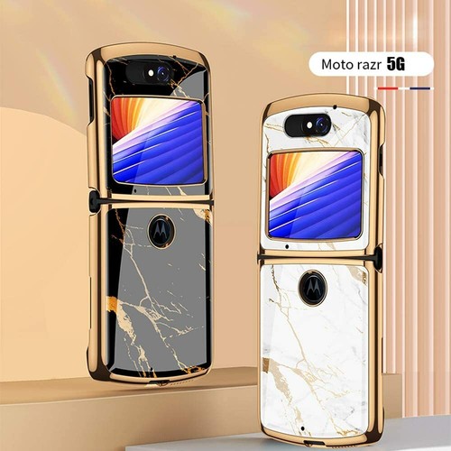 Motorola Razr 5G Case Luxury Tempered Glass Shockproof COVER &Thin PlatingFinish - Picture 12 of 13