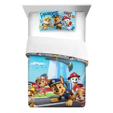 Paw Patrol Kids Comforter Set, 2-Piece, Twin/Full, Reversible, Nickelodeon