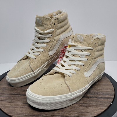 VANS SK8 Hi Cozy Hug Biscotti Sherpa Classic Skate Shoes Mens 9 Womens 10.5 NEW