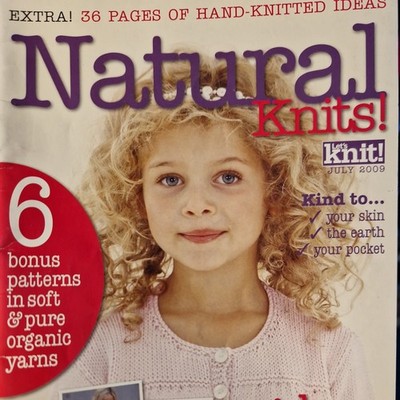 LETS KNIT BOOK Natur STRICKMUSTER 6 Designs Pullover Strickjacke Familie 