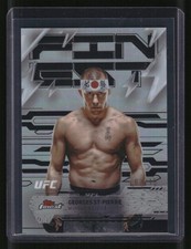 D8G 2025 Topps Finest UFC #232 Georges St-Pierre Black Refractors #/15