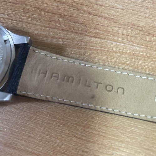 Reloj manual para hombre Hamilton Khaki Field mecánico H694190 esfera negra funcionando #06 - Imagen 7 de 8
