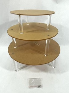 3 Tier Acrylic Cupcake Dessert Stand