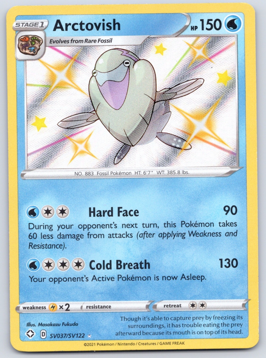 Arctovish SV037/SV122 (NM) - SWSH: Shining Fates: Shiny Vault - Pokemon TCG