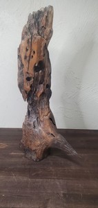 Driftwood Natural Sculpture Piece Woodworking Decorative Insect Eaten Finished