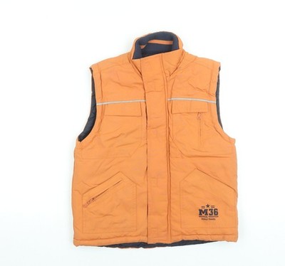 Motion Wear Jungen orange 9 Jahre wattierte Bodywarmer Weste