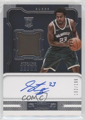 2017-18 Panini Dominion Jersey 132/199 Sterling Brown #142 Rookie Auto RC 9su