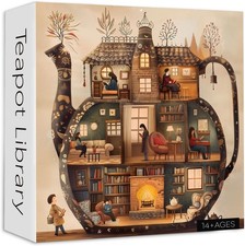 23.85" Teapot Library Jigsaw Puzzles for Adults 1000 PCS Gift for Friends Family