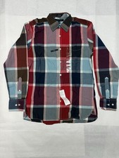 Tommy Hilfiger Custom Fit Plaid Men Shirt Small New With Tag