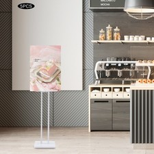 5 Pcs Poster Display Frames Heavy Duty Sign Holder Adjustable Floor Poster Frame