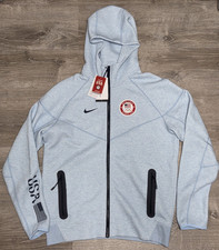 Nike Olympic 2024 Team USA Tech Fleece Windrunner Hoodie Men's L-Tall FN1208-441