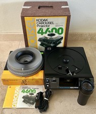 KODAK Carousel 4600 Slide Projector EXCELLENT W Remote Lens, Tray, Manual  Box