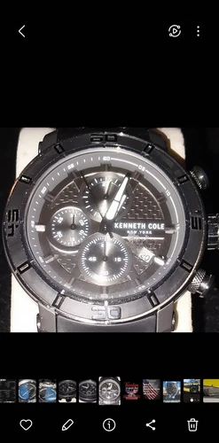 MICHAEL KORS Kenneth Cole Cronografo in Acciaio Inox Nero Orologio Uomo KC51094001