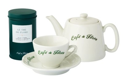 RARE NWT Vintage 100% Authentic Iconic Cafe De Flore Paris Complete Tea Gift Set