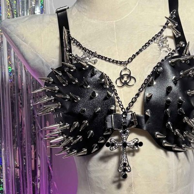 Y2K Neckholder Top Goth E-Girls Grunge Harajuku Kawaii Emo Punk